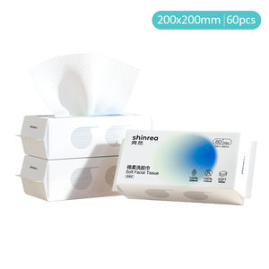 กระดาษเช็ดหน้าเนื้อนุ่ม 60 ชิ้น ผ้าฝ้ายเช็ดทำความสะอาดหน้า แห้ง นุ่ม หนา ซึมซับดี ผ้าไม่ถักทอ ใช้แล้วทิ้ง สำหรับใช้ในบ้าน รับผลิตแบบ OEM ขายส่ง - Product Image 6