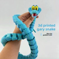 Crazy Animal City 2 Gary Serpent 77cm Figurine de collection Articulée Imprimée en 3D Modèle de simulation Cadeau pour collectionneurs et modélistes