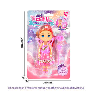 Venta al por mayor Pretty Girl mini moda modelo muñecas juguete 6,5 pulgadas incluyen alas de mariposa niñas regalo muñeca encantadora para niña - Product Image 6