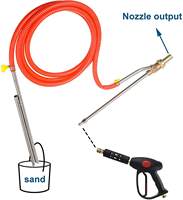 NBT Kit de sablage pour nettoyeur haute pression portable Lance de sablage humide Kit de sablage humide pour nettoyeur haute pression