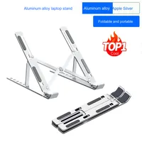 Support d'ordinateur portable Portable en alliage d'aluminium support de tablette réglage de la hauteur support d'ordinateur de bureau pliable Base Portable