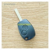 Coque de clé de voiture à distance de remplacement intelligente pour clé à 2 boutons Renault sans logo clés de véhicule à lame VA6