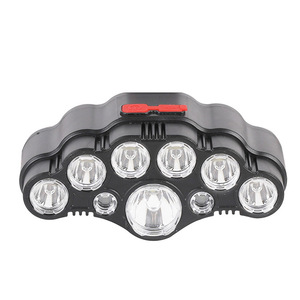 Lampe frontale LED 9 LED rechargeable à intensité variable portable pour la pêche et les activités de plein air - Product Image 3