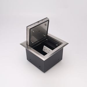 Caja de Conexión Eléctrica Impermeable para Suelo con Tapa de Acero Inoxidable IP66 y Diseño Empotrado - Product Image 1