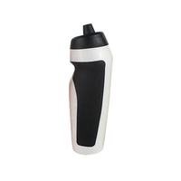 Bouteille d'eau en plastique souple personnalisée de 600 ml, sans BPA, écologique, avec couvercle, pour les voyages en plein air, le camping, les festivals, design bohème