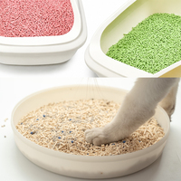 Litière pour chat en tofu écologique, haute absorption, faible poussière, facile à ramasser, jetable aux toilettes, vente en gros pour les animaleries et les distributeurs