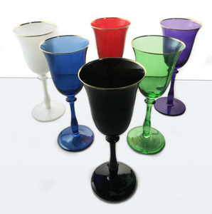 Copa de cristal Retro Vintage, diseño de una sola cuenta fresca pequeña para francés clásico para champán y vino tinto - Product Image 2