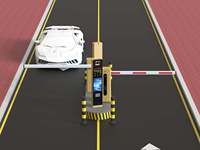 Système de contrôle d'accès avec caméra LPR, reconnaissance faciale, barrière en acier inoxydable et télécommande pour l'entrée des parkings