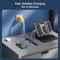 Chargeur mural rapide multi-appareils 65W PD3.0 QC3.0 2USB-C+2USB-A Prise EU US Chargeur de voyage Prise en charge de la personnalisation OEM