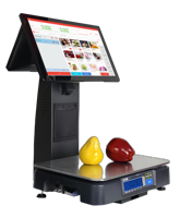 SC AI-1 Scale Touch Screen POS AI Recognition Thermal Printer Foldable Design for Supermarket Weighing Scale Free POS Software