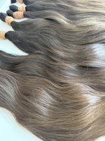 Extensions de cheveux humains en vrac, 100% vierges, non traitées, de donneur unique, cuticules alignées, couleur claire, vente en gros