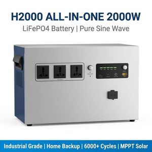 Centrale Électrique Portable H2000 2000W Générateur Solaire Tout-en-un Onde Sinusoïdale Pure pour Usage Domestique et Industriel 6000 Cycles - Product Image 4
