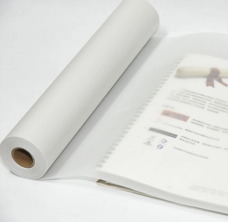 White Sketch Vellum Paper Roll Clear