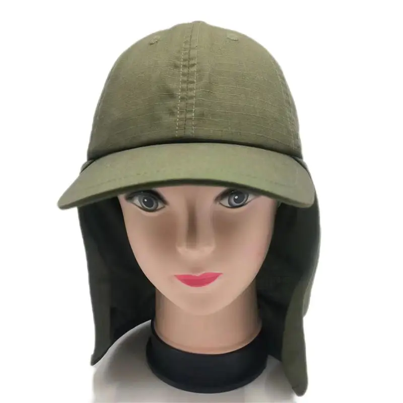 Custom men's outdoor neck Guard UV resistant adjustable Ultra-light Fishing Hats women kids sun protection baseball caps