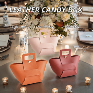 Caja de Dulces Elegante de PU XIAOHONG, Bandeja para Boda, Bolsa, Cesta de Decoración de Mesa, Gran Venta - Product Image 2