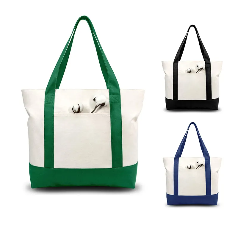異なるサイズのダイカットファブリックデザイナーエコ、ロープハンドル付きの有機再利用可能なショッピングトートキャンバスバッグ/
