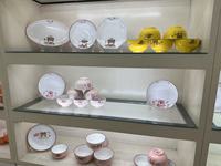 Bol à dîner en céramique rose de qualité supérieure, personnalisé, écologique, non toxique, nouveau style chinois, pour melon, flocons d'avoine, pédicure