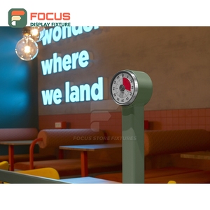 Étagère de présentation de café intégrée avec cadre en bois massif, présentoir pour café en sachet, étagère de présentation pour café commercial - Product Image 2