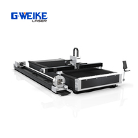 Machine de découpe laser à fibre CNC 4000W/6000W avec rail de guidage AI Hiwin pour tôles, plaques, tubes, acier inoxydable, acier au carbone, profilés carrés