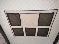 Tente de toit de voiture moderne à coque rigide en aluminium, tissu Oxford noir, éclairage solaire, étanche, ouverture rapide, 2-3 personnes