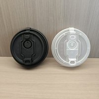 LUSH Vente en gros de couvercles en plastique PP transparent personnalisés 90 mm Convient aux gobelets de 12 à 20 oz pour les boissons glacées, chaudes, café, jus