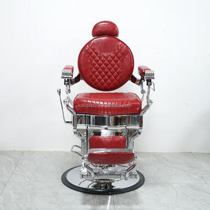 Profesional Barato Rojo Vintage Barber Silla Salón Equipo Silla De Barberia - Product Image 5