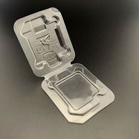 Boîte en plastique d'emballage à clapet jetable en PVC et PET XIMan pour boîtiers CPU Intel 12e 13e 14e génération avec prise LGA1700