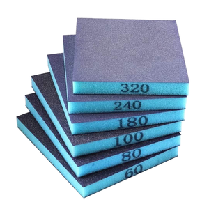 Hai mặt ướt/Khô Sanding khối softback mài mòn miếng bọt biển bọt pad Độ cứng Trung bình vuông giấy nhám tấm hình chữ nhật hình dạng - Product Image 1