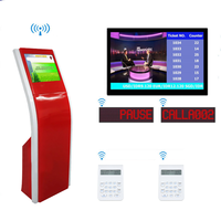 Quiosco de tickets automatizado con pantalla multitáctil de 19 pulgadas para gestión de colas