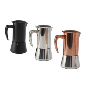 2/4/6/10 taza de acero inoxidable certificación alimentaria grado espresso Moka olla cafetera - Product Image 6