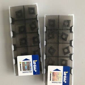 CCMT 09T304-SM IC907 Iscars Plaquette en carbure de tungstène carrée personnalisable Outil de tournage CNC pour pièce en acier - Product Image 1