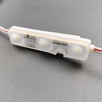 Module LED DC 12V 24V 1,5W étanche 2835 SMD 3 LED 68mm*15mm Lampe de signalisation Cellules solaires Lentille d'injection pour caisson lumineux