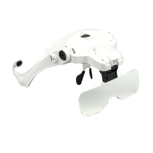 NO.9892B2C <span class=keywords><strong>Occhiali</strong></span> Ingrandenti LED Ricaricabili <span class=keywords><strong>con</strong></span> 5 <span class=keywords><strong>Lenti</strong></span>, Lente d'<span class=keywords><strong>Ingrandimento</strong></span> a Fascia per la Testa 1.0X - 3.5X - Product Image 2