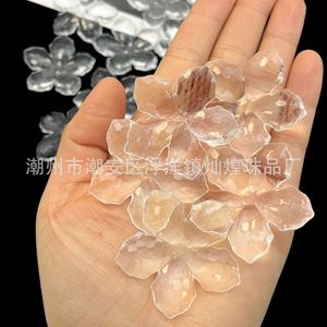 Portaflores acrílico 3D transparente con pétalos de cuentas para accesorios de joyería DIY, pinzas para el cabello y corsages. - Product Image 5