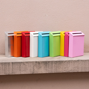 Buzón <span class=keywords><strong>de</strong></span> Metal para Montar en la Pared, Caja <span class=keywords><strong>de</strong></span> Acero Colorida con Ranura, Buzón con Cerradura para Oficina, Escuela, Donaciones, Votaciones - Product Image 2
