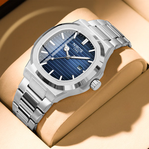 High-End Luxury Men's <b>Top</b>-Grade Quartz Watch Premium Stainless Steel Strap Sapphire <b>Crystal</b> Waterproof Luminous Timepiece - Product Image 1
