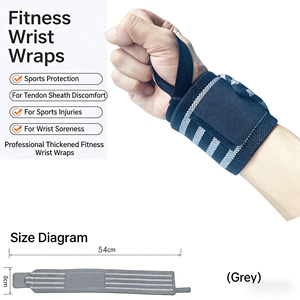 SENX SW003 Muñequeras de Algodón Grueso de Alta Calidad Hechas a Medida, Transpirables, Impermeables, Antideslizantes, Resistentes <span class=keywords><strong>para</strong></span> Gimnasio y Entrenamiento - Product Image 2