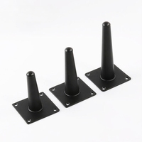 Pieds de meubles en métal dimétal Pieds de remplacement modernes Pieds de canapé de table coniques robustes Pieds de canapé avec vis