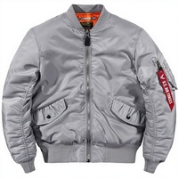 Blouson d'hiver matelassé en gros pour hommes, veste de travail en nylon avec fermeture éclair, grande taille, manteau épais, logo personnalisé brodé, décoloration