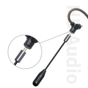 Detachable Long Boom Microphone Earphone Cable for IEM Audio Pickup Esports Live Streaming Headphone Upgrade MMCX/QDC/0.78 Cable - Product Image 3