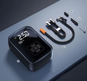 Productos para el Hogar Inteligente: Bomba de Aire Portátil para Automóvil, Inalámbrica, con Pantalla Digital Inteligente para Inflar Neumáticos - Product Image 2