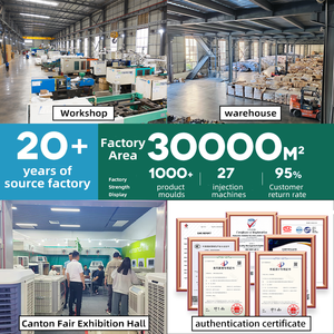 Máy làm mát không khí di động văn phòng 10000CMH 86L dành cho khách sạn, tích hợp động cơ bơm chính - Product Image 6