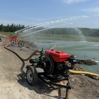 Pompe d'irrigation auto-amorçante haute pression refroidie par eau, forte aspiration pour l'approvisionnement en eau et le pulvérisation dans les étangs peu profonds, les ruisseaux et les fermes