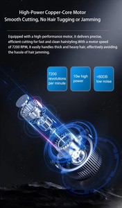 10W Cordless Hair Clipper stainless <strong>Blade</strong> 3000mAh Battery 5H Runtime LCD Display 4-Level Rocker <strong>Barber</strong> Trimmer Men Salon Home - Product Image 4