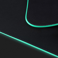 Chargeur sans fil 15W, tapis de souris de jeu antidérapant en caoutchouc, éclairage LED RVB, surface imperméable, personnalisable via sublimation CMYK
