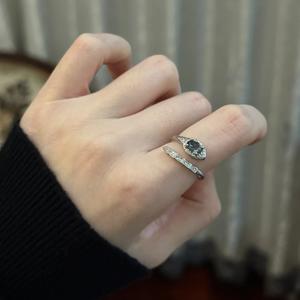 Anillo de Serpiente Enrollada de Plata S925 con Incrustaciones de Diamantes, Versátil, Moderno, Personalizado, para el Dedo Índice, Diseño Único y Exclusivo - Product Image 4