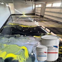 Résine polyaspartique transparente CNMI pour revêtement de sol de garage et de métal avec performance anti-jaunissement supérieure.