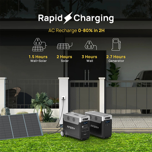 15 Power Ports 3600W Large Portable <b>Solar</b> <b>Generator</b> Pure Sine Wave Lithium Ion Storage Battery Portable Battery Generation AF-P3 - Product Image 4