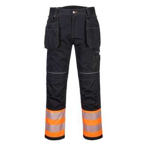 PORTWEST - PW307OBR30 PW3 High visibility class 1 Holster <b>orange</b>/black trouser - EAN 5036108349289 <b>HI</b>-<b>VIS</b> WORKWEAR - Product Image 1