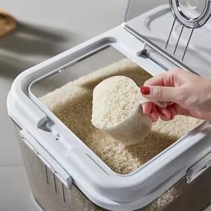 Pet <strong>Food</strong> <strong>Dog</strong> Cat Grain Sealed Keep Fresh Bin Large Kitchen Airtight Lid Rice Storage <strong>Container</strong> with Pest-Repellent Box - Product Image 5